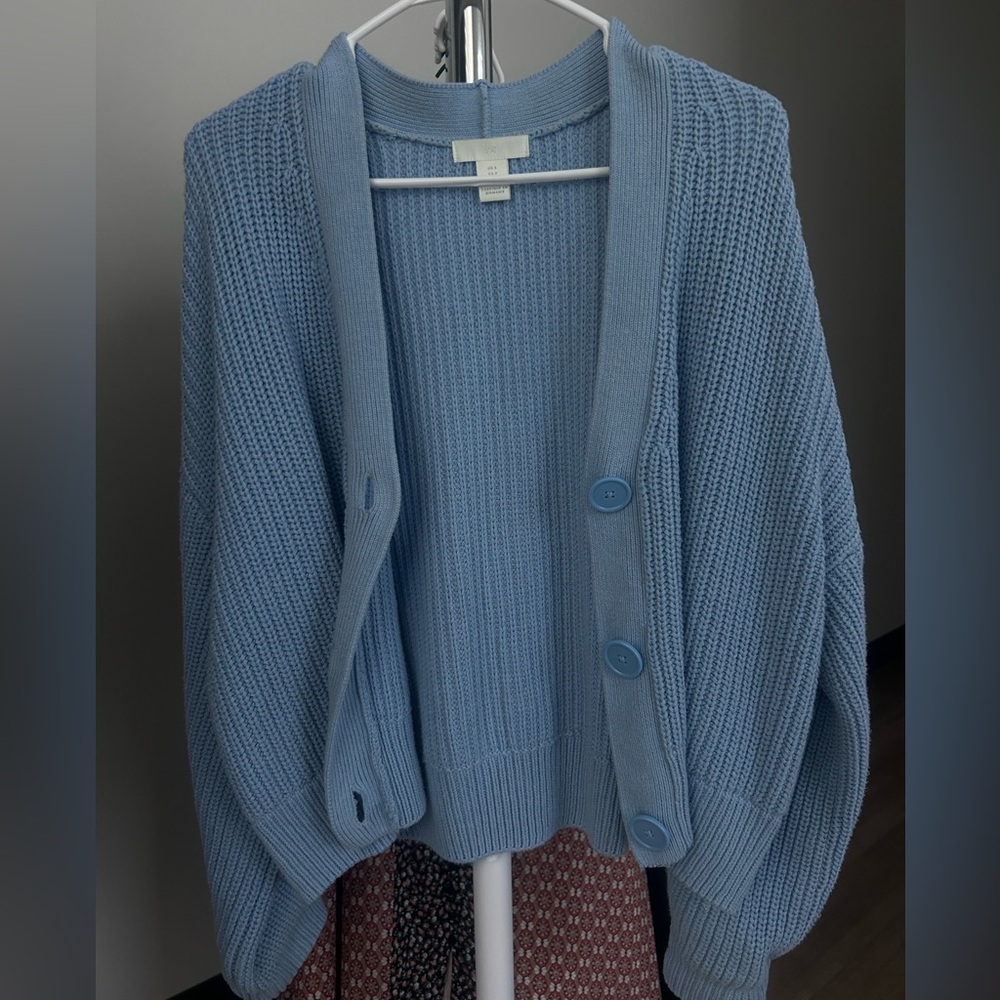 H&M BLUE CARDIGAN